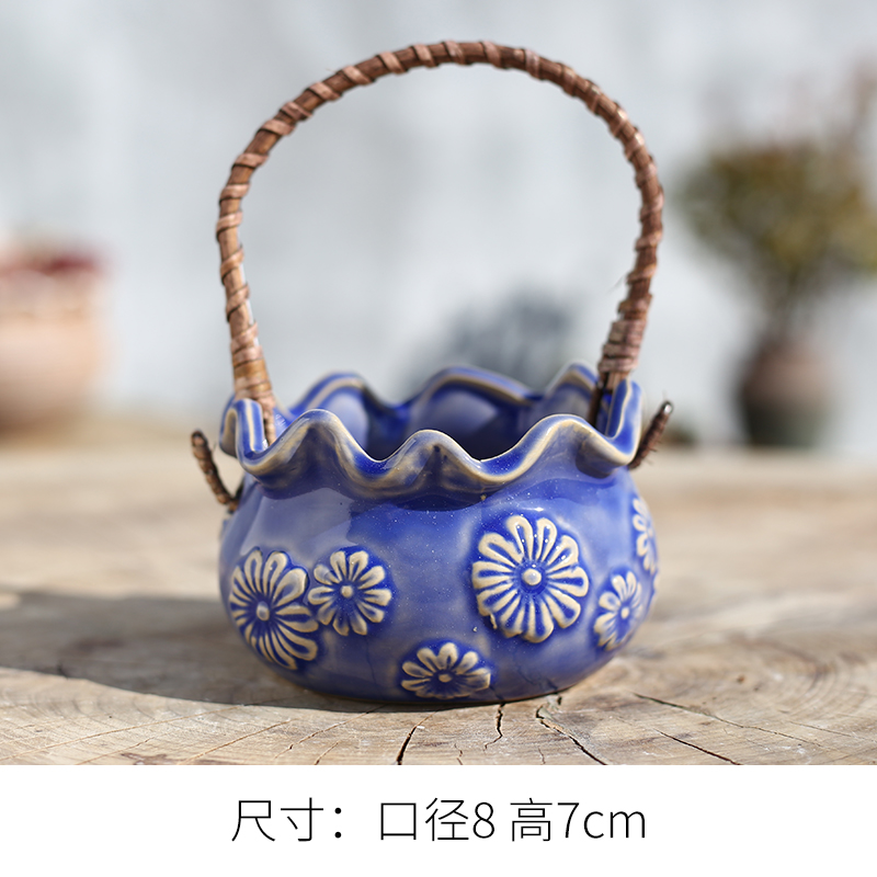 Restore ancient ways more meat flowerpot more than coarse pottery ceramic flower pot creative pot size meat meat the plants flower pot wholesale package mail