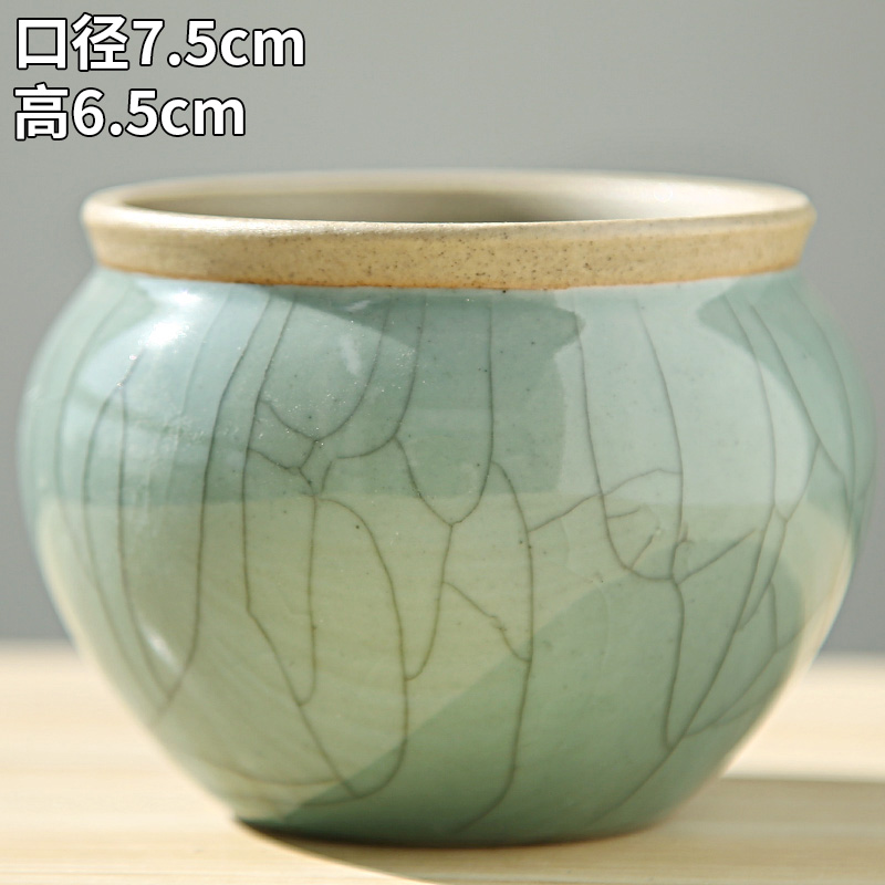 Flowerpot coarse pottery large clearance sale Chinese wind move household green the plants potted package mail big Flowerpot more than other meat