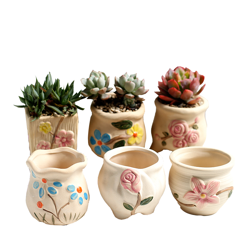 Meat Meat plant more Meat to burn creative size flowerpot specials contracted thick pot set combination clearance package mail