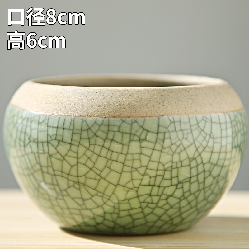 Flowerpot coarse pottery large clearance sale Chinese wind move household green the plants potted package mail big Flowerpot more than other meat
