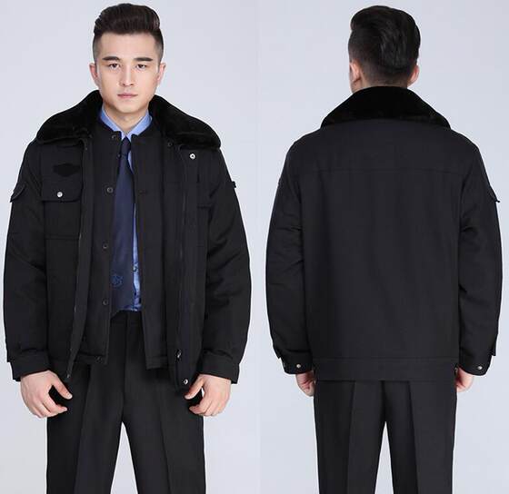 Security clothing, winter clothing, duty cotton-padded jacket, special duty cotton clothing, special protection cotton coat, thickened cold-proof and warm work suit