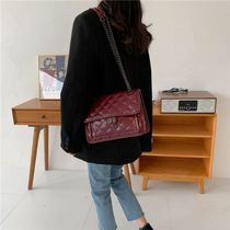 Niche advanced sense big bag female 2021 New Tide Net red diamond chain arm bag shoulder shoulder crossbody stray bag