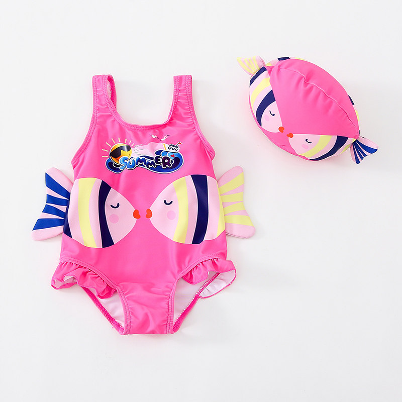 Baby swimsuit 0-1 baby cute little princess swimsuit 2-3 years old little girl bikini 5 hot spring swimsuit 4