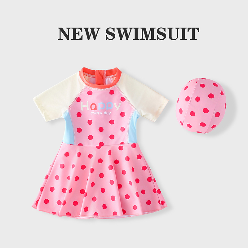 子供用水着 女の子 1-8歳 ベビーワンピース 専門トレーニング水着 女の子 日焼け止め おしゃれ 速乾 水着 3