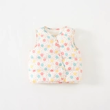 Детский пуховик, куртка для девочек, вкладыш с пухом, удерживающий тепло жилет, 1-3 лет, в западном стиле