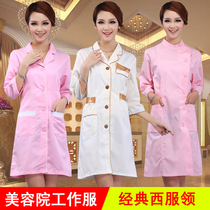 Beauty salon overalls professional wear beauty embroidery technician dress beautician dress waiter overalls