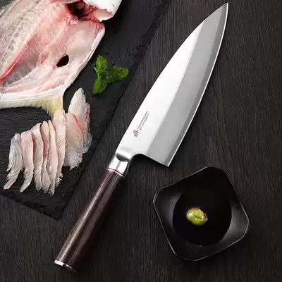 Handmade version of the blade, the fish head knife, sushi cuisine, sashimi, fish raw knife, willow blade, salmon bone knife, fish bone knife