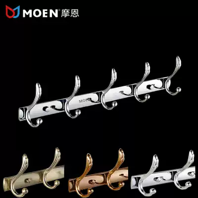 European gold stainless steel clothes hook bathroom coat hook dressing room door rear Hook bathroom towel adhesive hook