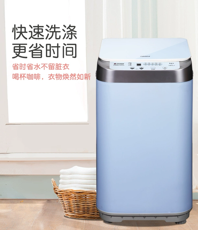 Chigo / Chigo mini trẻ sơ sinh nấu ăn nhiệt độ cao rửa 3,5kg mini máy giặt tự động tiệt trùng ozone