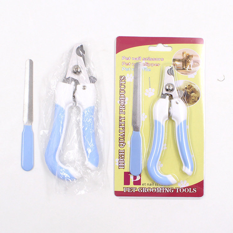 Pet nails scissor filedogdogcat nailnails clamp stainless steel nailnails knife Pet care nail care nails