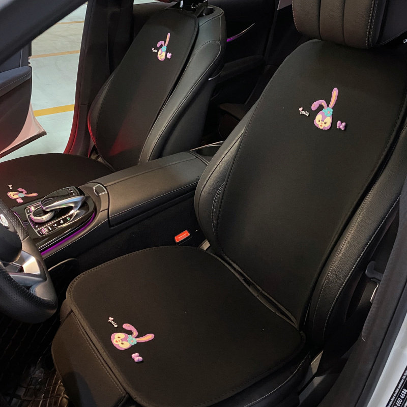 Car cushion four seasons universal star rabbit cartoon cute lady net red ins summer seat cushion fart seat cover