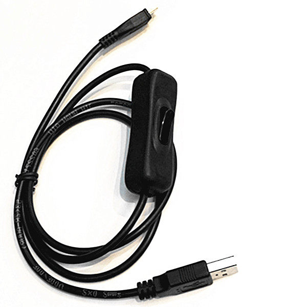 raspberry pi 电源 USB开关电源线 USB to micro USB 带开关
