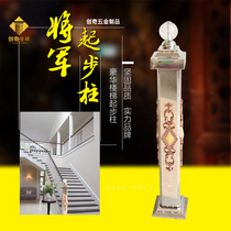 Staircase Armrest Balcony Guardrails Villa Attic penthouse Duplex Swivel Stairs Stainless Steel Floating Window Fence Rod Crystal Post