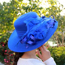 Fashion Women Mesh Kentucky Derby Church Hat With Floral Su