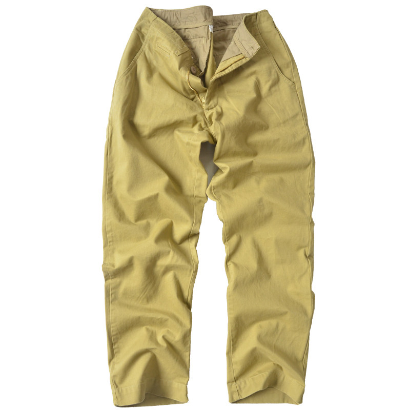Retro original chino pants casual trousers khaki pants overalls ChinoPants loose straight cotton wash