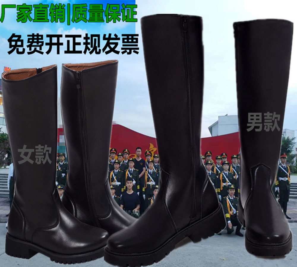 British tall boots riding boots men's and women's cotton boots flag-raising boots student parade performance boots equestrian boots honor guard boots