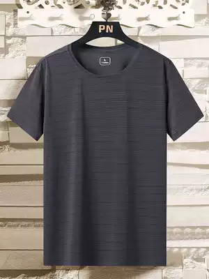 2020 new short-sleeved men's summer quick-drying cool sweat fitness slim loose breathable sports T-shirt men