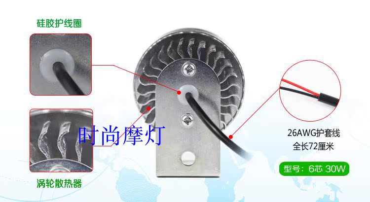 Xe điện bóng đèn siêu sáng 12V80V xe máy sửa đổi bên ngoài đèn pha led CG125LED - Đèn xe máy đèn led bma