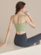 Daddect double shoulder straps sling beautiful back yoga clothing vest women's sports bra push-up anti-sagging fitness bra