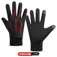 [Купите один, получите один бесплатно^ Всего 2 пары] Черный и красный [Толстый температурный замок|Гибкий сенсорный экран] Водоотталкивающий^_^