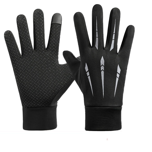 Мужские демисезонные ветрозащитные водонепроницаемые удерживающие тепло флисовые нескользящие перчатки