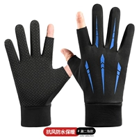 [Купите один, получите один бесплатно^ Всего 2 пары] Протечка двумя пальцами в черном и синем цветах [Толстый температурный замок|Гибкий сенсорный экран] Водоотталкивающий^_^