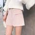 [Hoa hậu SASA] custom 2018 hè mới thời trang hoang dã đa sắc phù hợp với quần short màu đồng phục nữ quần giả váy nữ đẹp Quần short