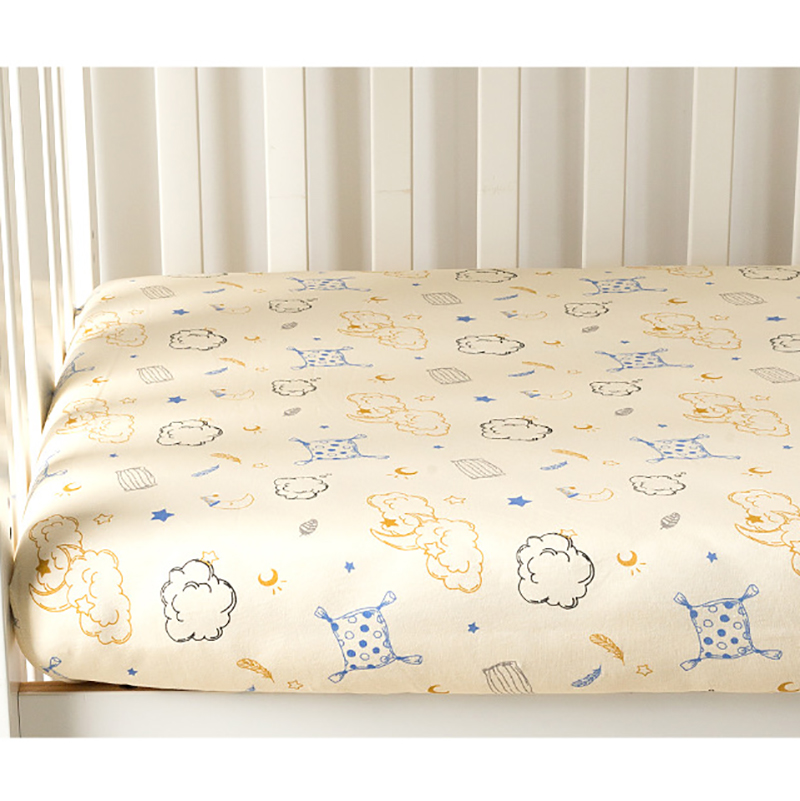 Baby Pure Cotton Breathable Bed Hat Neonatal Bed Linen Baby Bed Cover Crib Supplies Children Anti-wrinkle Linen