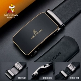 Мужской ремень, трендовая кожаная пряжка для отдыха, штаны, из натуральной кожи, коллекция 2023, официальный продукт