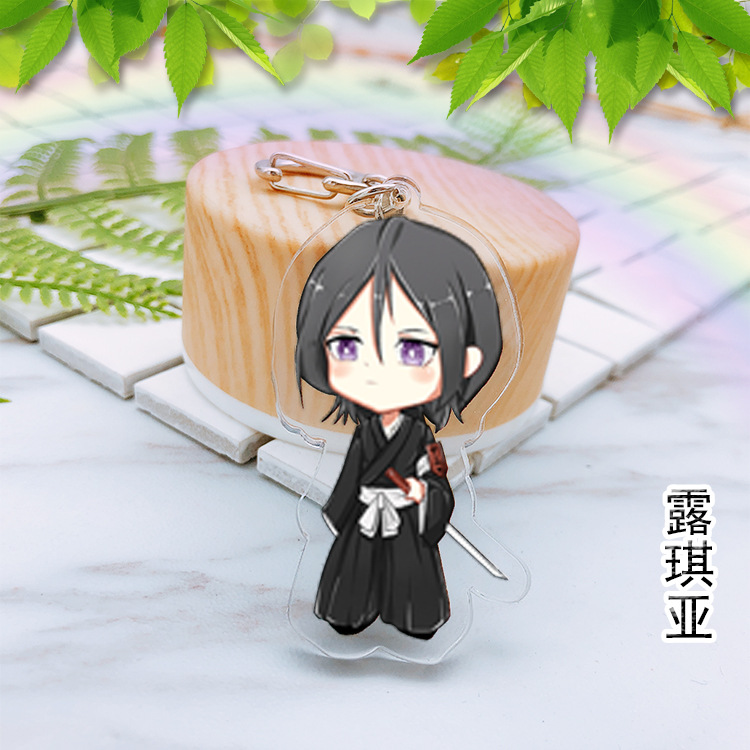 Anime ngoại vi cái chết đen Kuraki Một người bảo vệ Lucia Gỗ trắng acrylic Acrylic Mặt dây chuyền hai mặt - Carton / Hoạt hình liên quan hình dán bts