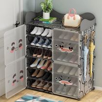 Simple shoe rack Dormitory Shoe Cabinet Containing deity Special Price Clearance Home Solid Wood Economical Type Doorway Dust-Proof Containing Shelf