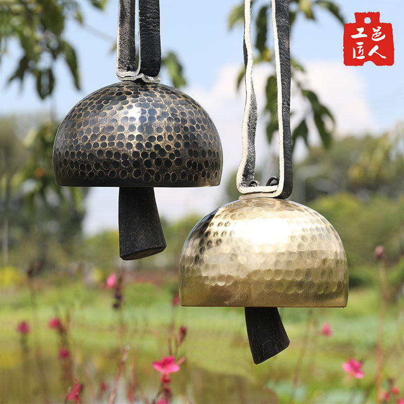 Brass Camel Bell, Brass, Handmade Copper Bell from Lijiang, Yunnan, Auspicious Mountain Bell, Decorative Hanging Ornament, Hand-Cranked Door Bell, Wind Chime Brass Camel Bell, Brass, Handmade Copper Bell from Lijiang, Yunnan, Auspicious Mountain Bell, Decorative Hanging Ornament, Hand-Cranked Door Bell, Wind Chime