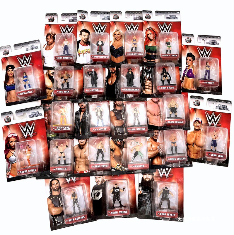 Wwe Wrestler Nano Metalfigs Mini Alloy Figurine Collectible Die-Cast Metal Mini Doll