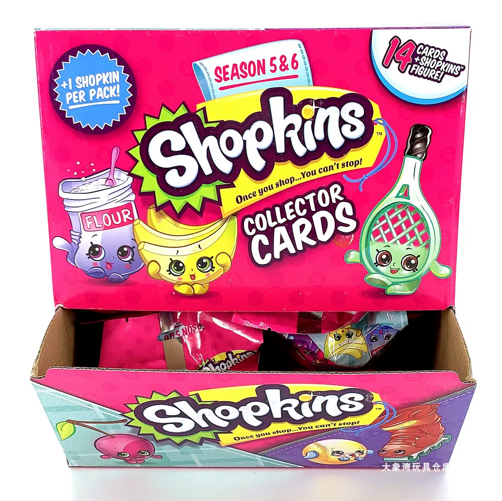 Blind bag Shopkins: мини-кукла и коллекционные карты, случайная мини-кукла + 14 карт, 1/12/24 упаковки
