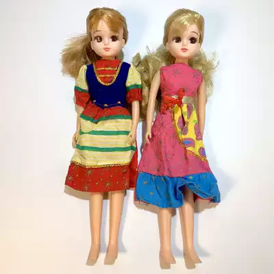 Girls play home wine toys big-eyed dolls can be changed to comb hair hairstyle head limbs move about 22cm high