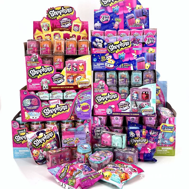 Сюрприз-бокс (Shopkins) коллекция «Шоппинг эльф» и супермаркет, маленькие фигурки