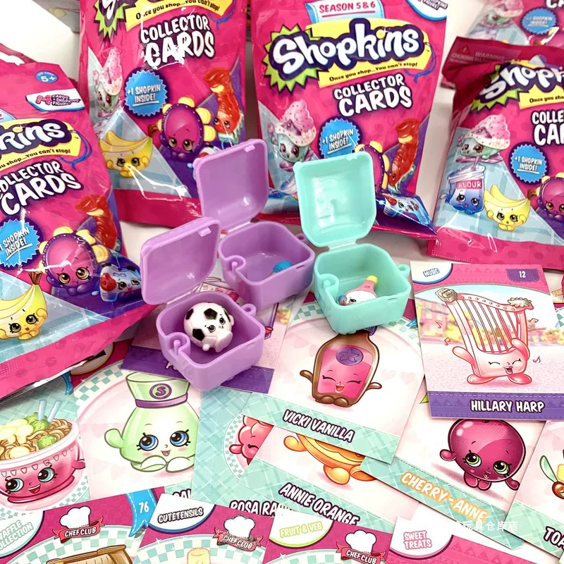 Blind bag Shopkins: мини-кукла и коллекционные карты, случайная мини-кукла + 14 карт, 1/12/24 упаковки
