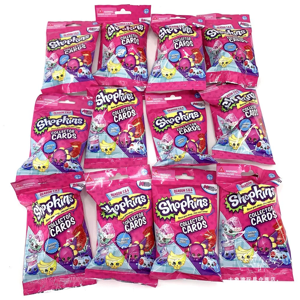 Blind bag Shopkins: мини-кукла и коллекционные карты, случайная мини-кукла + 14 карт, 1/12/24 упаковки
