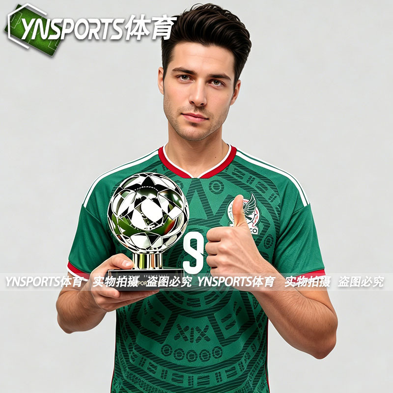 2026 Mexico National Team Home Jersey No. 9 Raúl Jiménez Amado Fan Edition Football Uniform