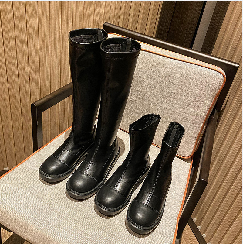 2020 large size long boot 41-43 autumn and winter however kneecap new fattening small sub-net red small size elastic boot 3233