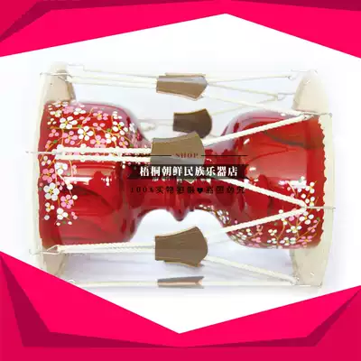 Custom long drum plum blossom decorative drum Drum barrel 48 cm Drum surface diameter 42 cm