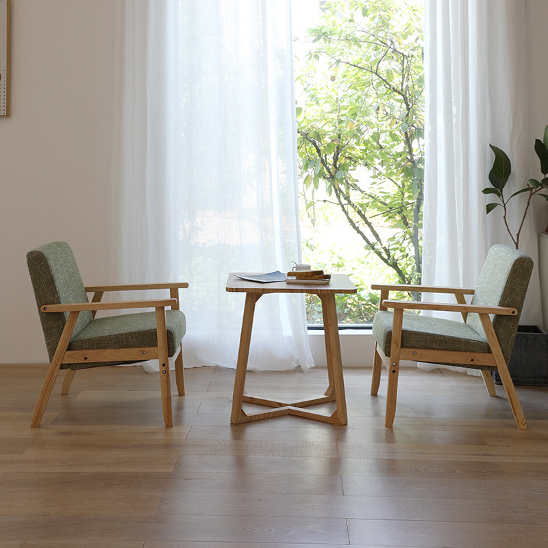 Qing Bar B&B Hotel Dessert Coffee Shop Milk Tea Shop Table and Chair Combination Book Bar Net Red Single Sofa Card Seat Commercial