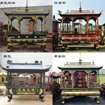 Ancestral hall Cast iron incense burner Temple outdoor rectangular antique large incense burner Taoist Hall Buddha Hall open-air incense insertion