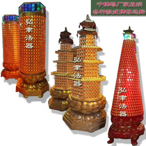 Custom Temple Thousand Buddha Lamp Voice Rotation Thousand Buddha Tower Lamp Buddha Hall for Buddha Lamp Avalokitesvara Bright Lamp Factory Direct Sales