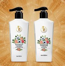2 bottles of shampoo conditioner for men and women shampoo Dew bottle 500 ml gland Yashun shampoo family