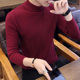 Áo len nam 2019 thu đông mới Hàn Quốc nam nửa cổ áo thủy triều Slim áo len dài tay cơ bản dệt kim - Hàng dệt kim
