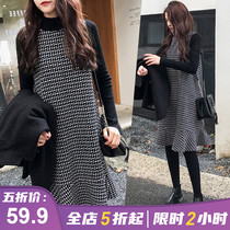 Spring 2021 new Western style age reduction plus size womens fried street gentle wind dress Zi fat mm mind two-piece suit