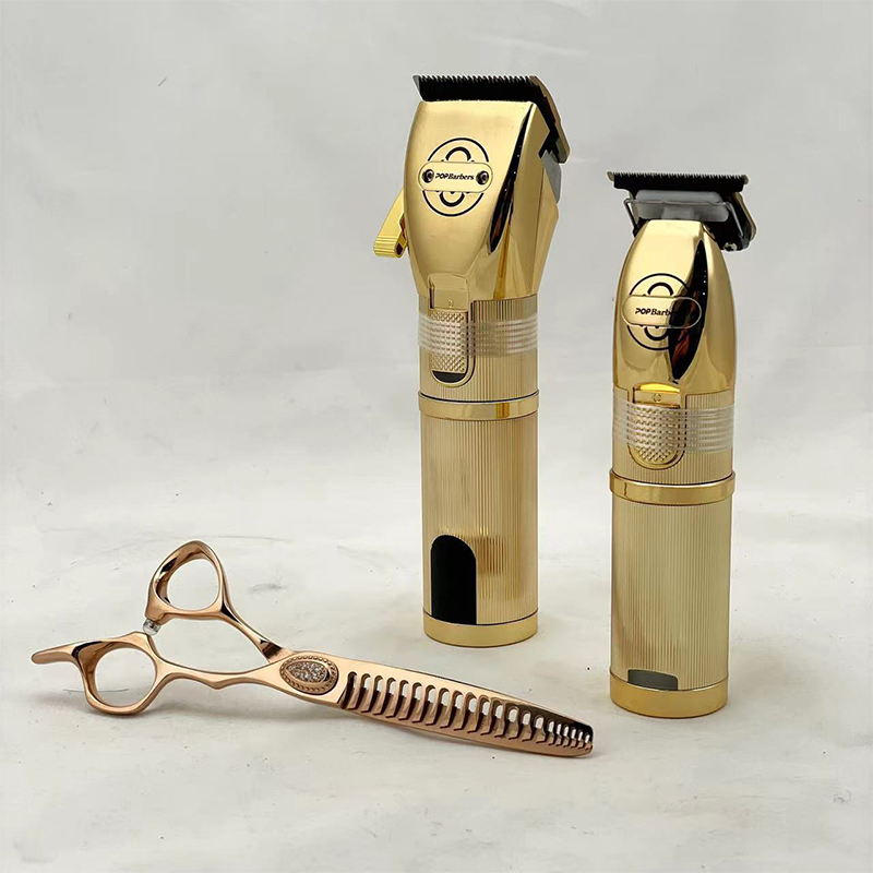 Barbos Oil-Head Electric Clipper Three-Piece Set, Carving Electric Clipper, Gradient Barbos Whitening Device, Powerful Shaving