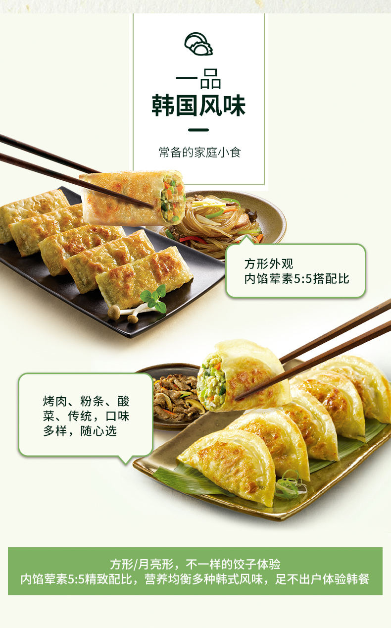 必品阁 最好吃的速冻饺子 脆皮煎饺 250g*6袋 图4