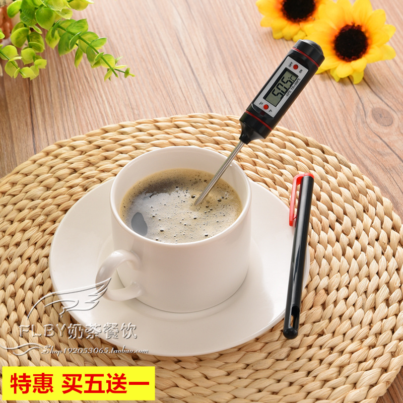 Probe-style food thermometer water temperature oil temperature milk temperature electronic thermometer pen type thermometers kitchen oil temperature